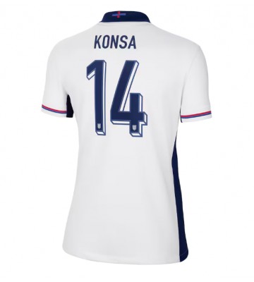 England Ezri Konsa #14 Replica Home Stadium Shirt for Women Euro 2024 Short Sleeve